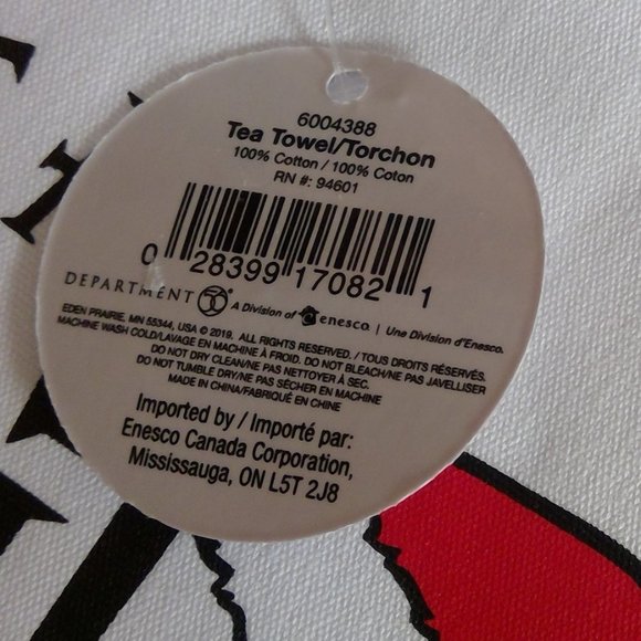 NWT Enesco Canada Izzy & Oliver Kitchen/Bar Towel - Whimsical Wine Quote - Picture 4 of 5